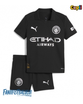 Manchester City Echipament de Fotbal Replică 2025-26 Copii Deplasare (+ Șorturi)